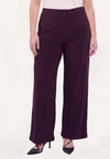 Trousers straight UNI DOLCE - dark purple