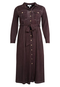 Dress midi DENIM DOLCE BROWN - #4