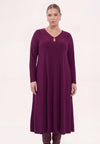 Dress midi uni dolce - purple