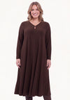 Dress midi UNI DOLCE - brown - #1