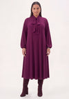 Dress UNI DOLCE PLISSE - purple 