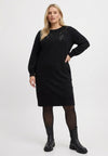 Dress MOONFLEECE - black 