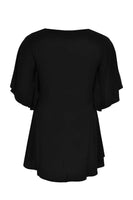 Blouse circle sleeves - black - #2