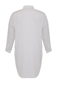 Blouse long LINEN - white - #3