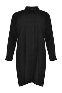 Blouse long LINEN - black - #3