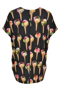 Shirt-tunic wide ICECREAM - black - #3