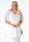 Tunic flare LACE - white 