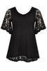 Tunic flare LACE - black 