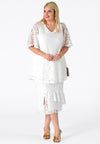 Skirt ruffled LACE - white 