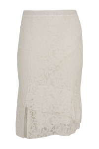 Skirt ruffled LACE - white - #2