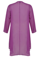 Blouse jacket voile UNI - purple  - #3