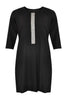 Dress beaded LINEN - black  - #3