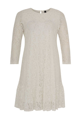 Dress frill LACE - white  - #4