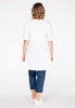 Tunic wide bottom Y - white  - #3