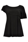 Tunic flare asym frill DOLCE - black - #4