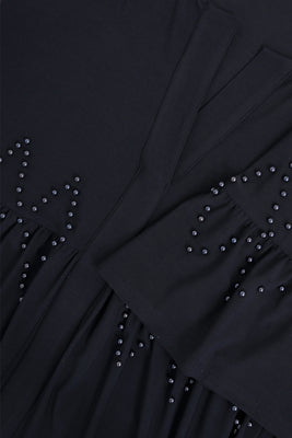 Dress ruffles/pearls DOLCE - blue - #5