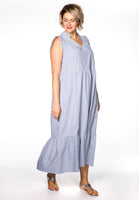 Dress ruffled STRIPE - blue - #1