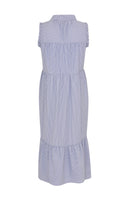 Dress ruffled STRIPE - blue - #4