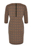 Dress check lurex - brown - #4