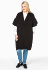 Jacket frill sleeve Interlock - black