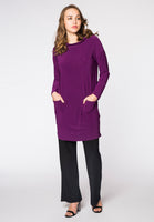 Tunic turned neckline DOLCE - purple  - #2