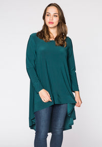 Tunic longer back DOLCE - green - #1