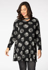 Tunic wide bot strass zebra DOT - black 