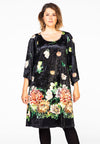 Dress wide sleeve CHRYSANT - black 