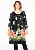 Dress wide sleeve CHRYSANT - black 