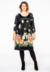 Dress wide sleeve CHRYSANT - black
