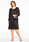 Dress GOLD DOTS - black