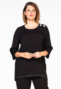 Shirt button shoulder COSI - black - #1