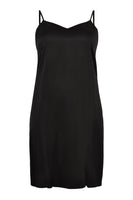 Dress spaghetti silk - black  - #4