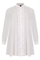 Blouse ruffled bubble - white  - #4