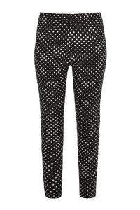 Trousers stretch DOTS - black - #4