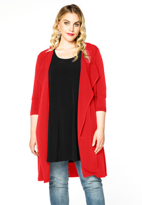 Cardigan 3/4 sleeve DOLCE - red  - #1