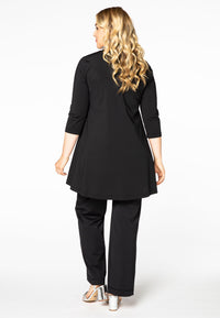 Tunic wide bot frill COCO - black - #3