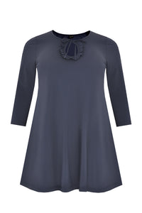 Tunic wide bot frill COCO - blue - #4