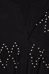 Tunic ruffled pearls DOLCE - black - #5