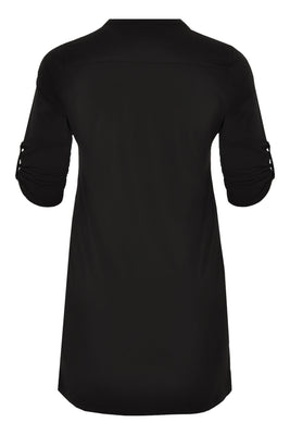 Tunic grandad collar DOLCE - black  - #3