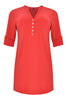 Tunic grandad collar DOLCE - red - #4