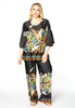 Trousers STRIPED FLOWER - multi