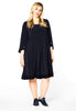 Dress ruffled button sleeve DOLCE - blue - #2