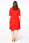 Blouse-dress ruffled DOLCE - red - #3