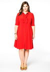 Blouse-dress ruffled DOLCE - red - #2