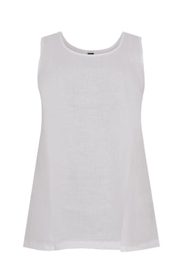 Singlet LINEN - white  - #4