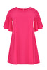 Tunic wide frilled sleeve BUBBLE - pink - #4