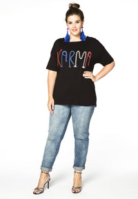 Shirt wide KARMA - black - #2