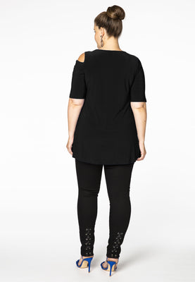 Tunic flare asymmetric DOLCE - black  - #3