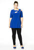 Tunic flare asymmetric DOLCE - blue - #2